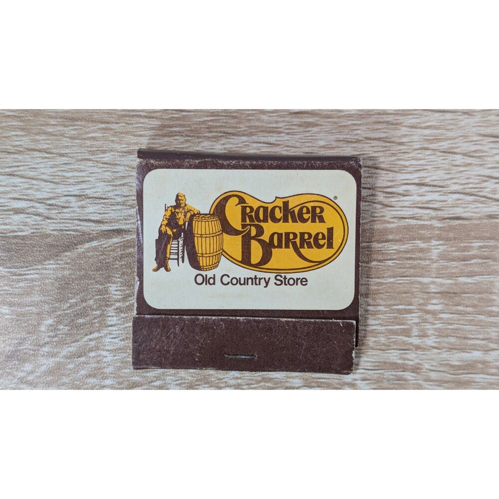 Vintage Cracker Barrel Old Country Store Matchbook Restaurant Advertising
